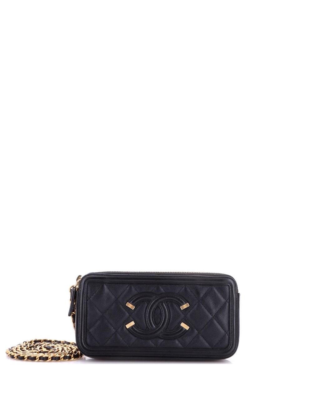 Chanel Filigree Double Zip Clutch With #335964C28B
